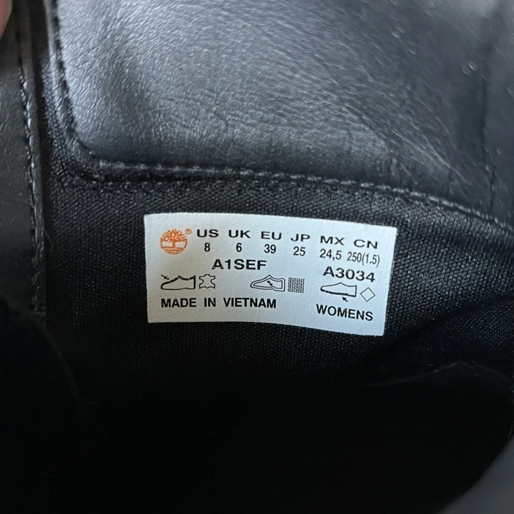 Timberland Camdale Women's Bootie Leather BLACK A1SEF Size 8 - Picture 12 of 12